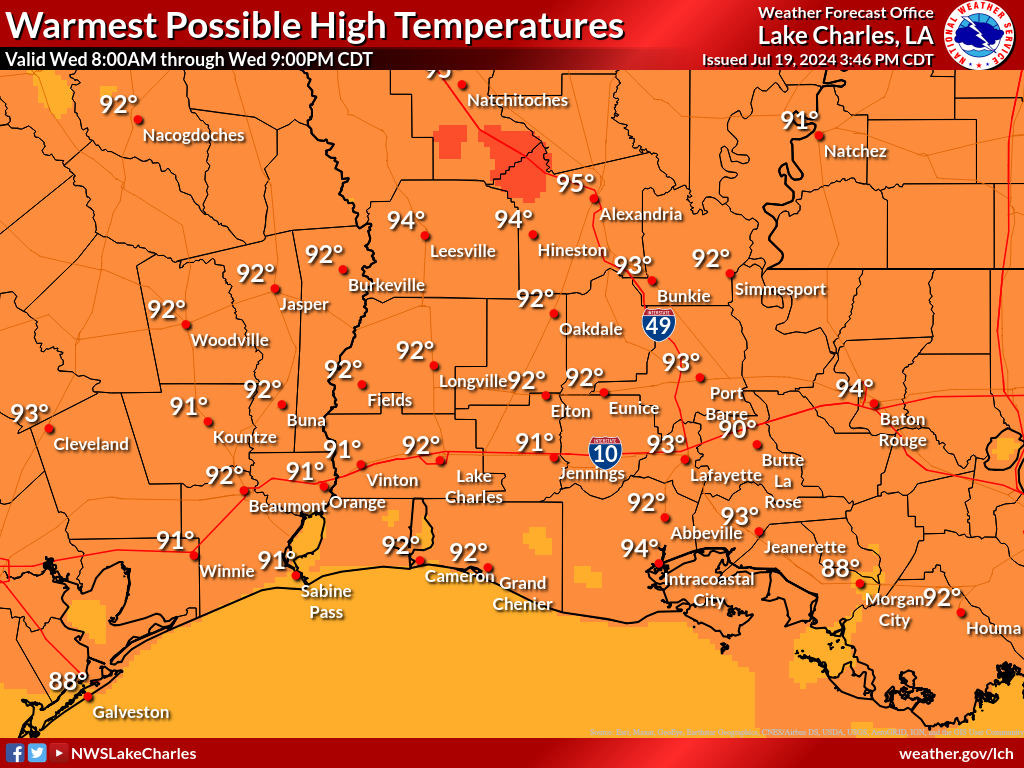 Warmest Possible High Temperature for Day 6