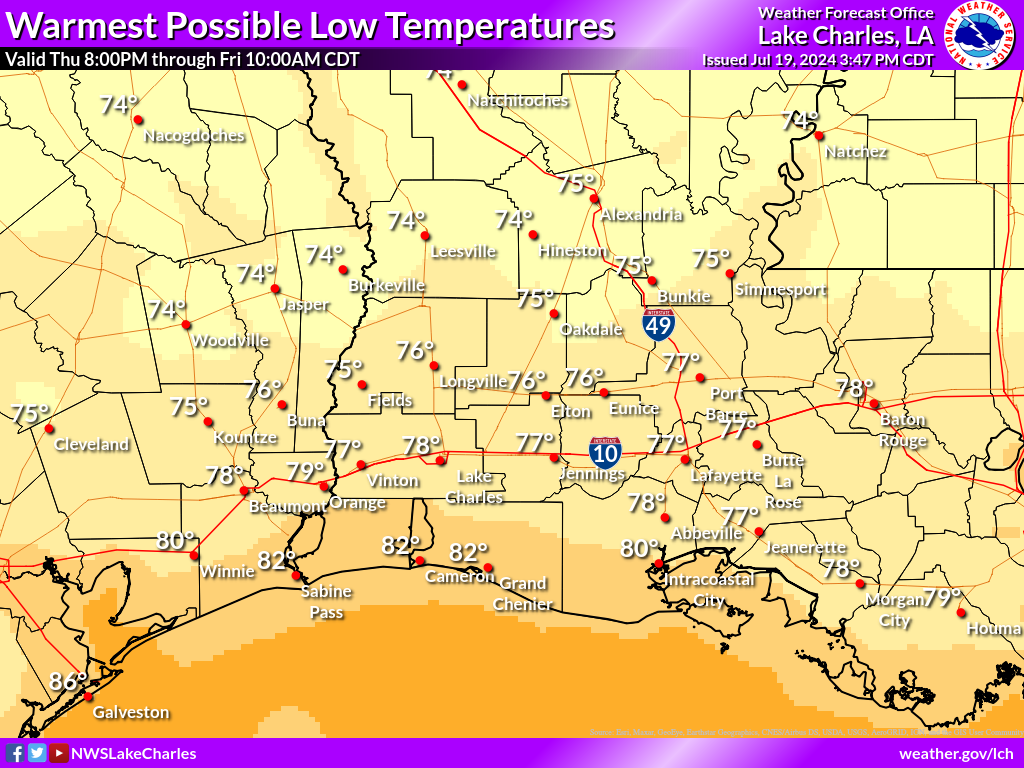 Warmest Possible Low Temperature for Night 7