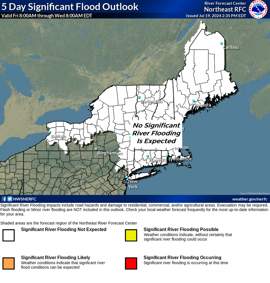 NERFC 5-Day Flood Potential Outlook