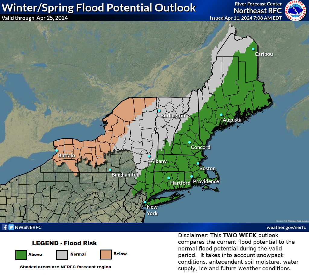 Winter/Spring Flood Potential Outlook Graphic