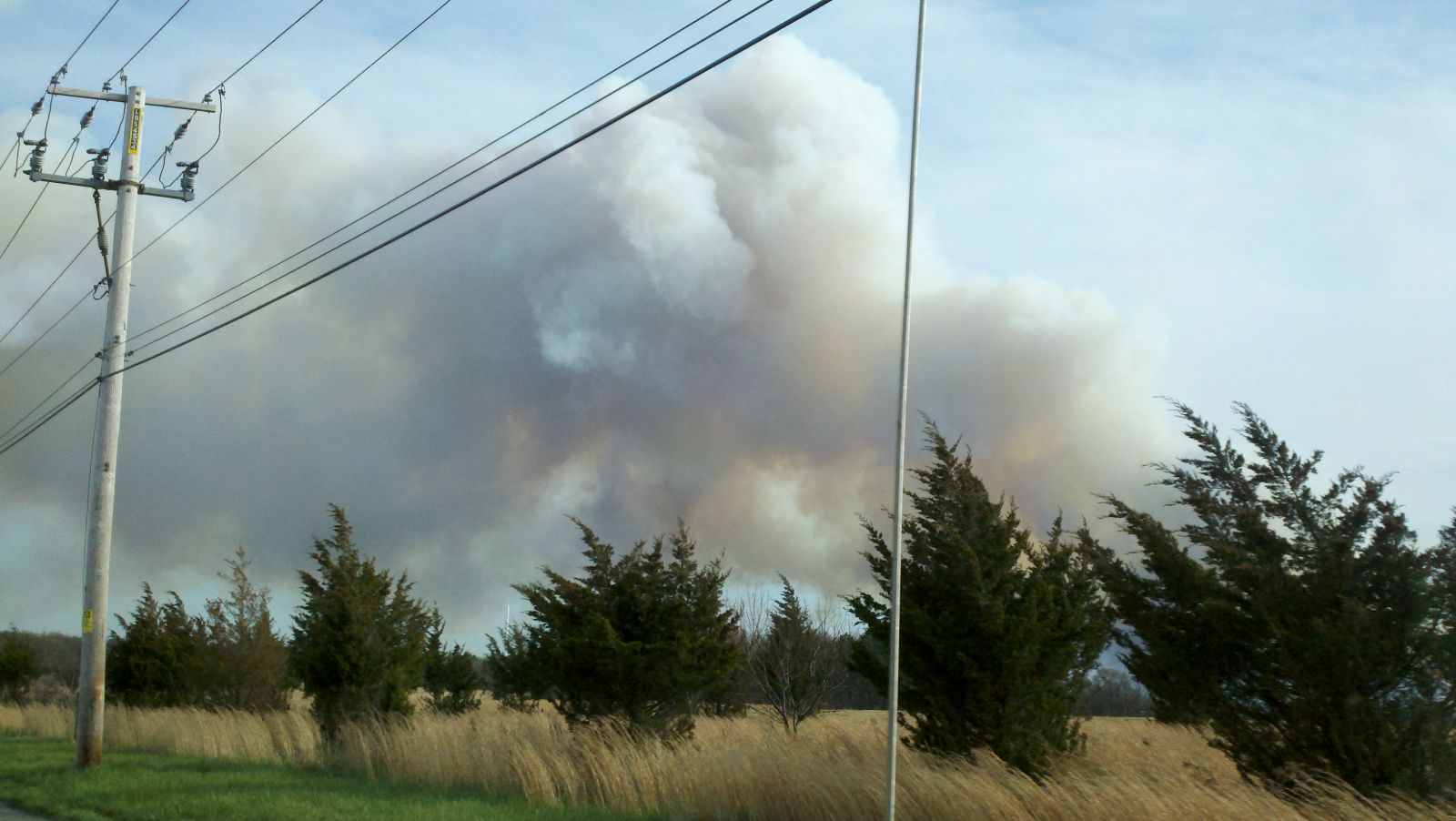 April 9th 2012 Suffolk County Wildfire Image